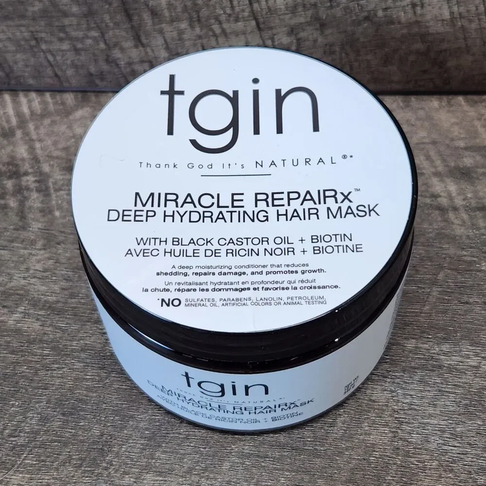 NEW TGIN MIRACLE REPAIR DEEP HYDRATING HAIR MASK | 12 fl oz